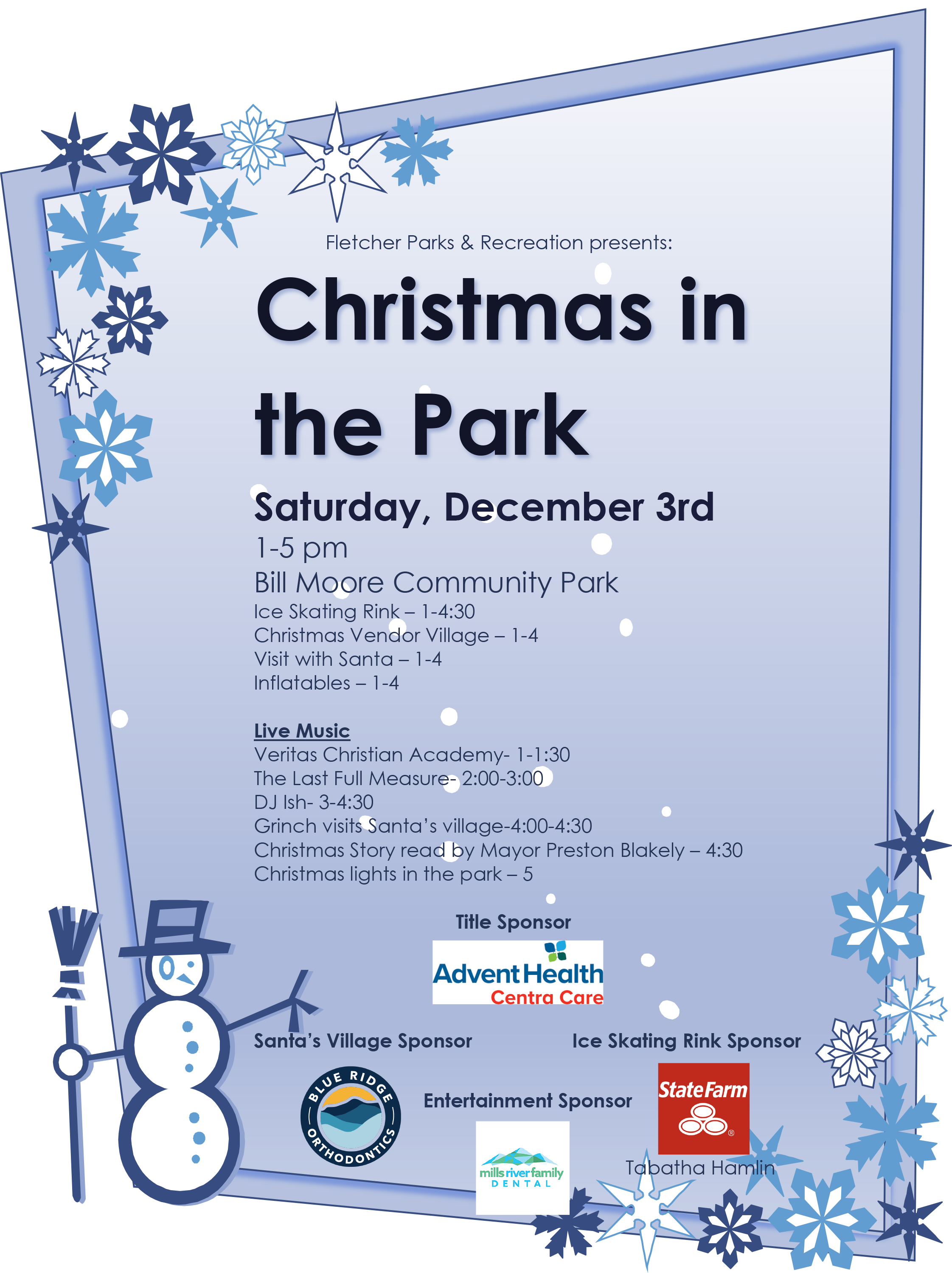 Fletcher Christmas Flyer Town of Fletcher, North Carolina